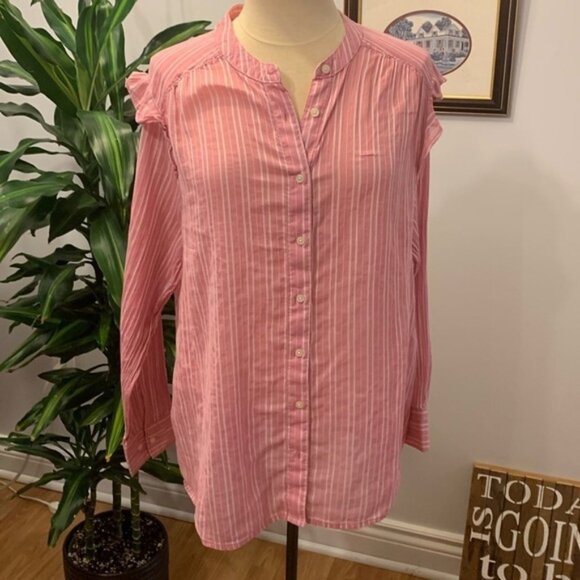 Joe Fresh Stripped Button Front Shirt - Picture 1 of 8